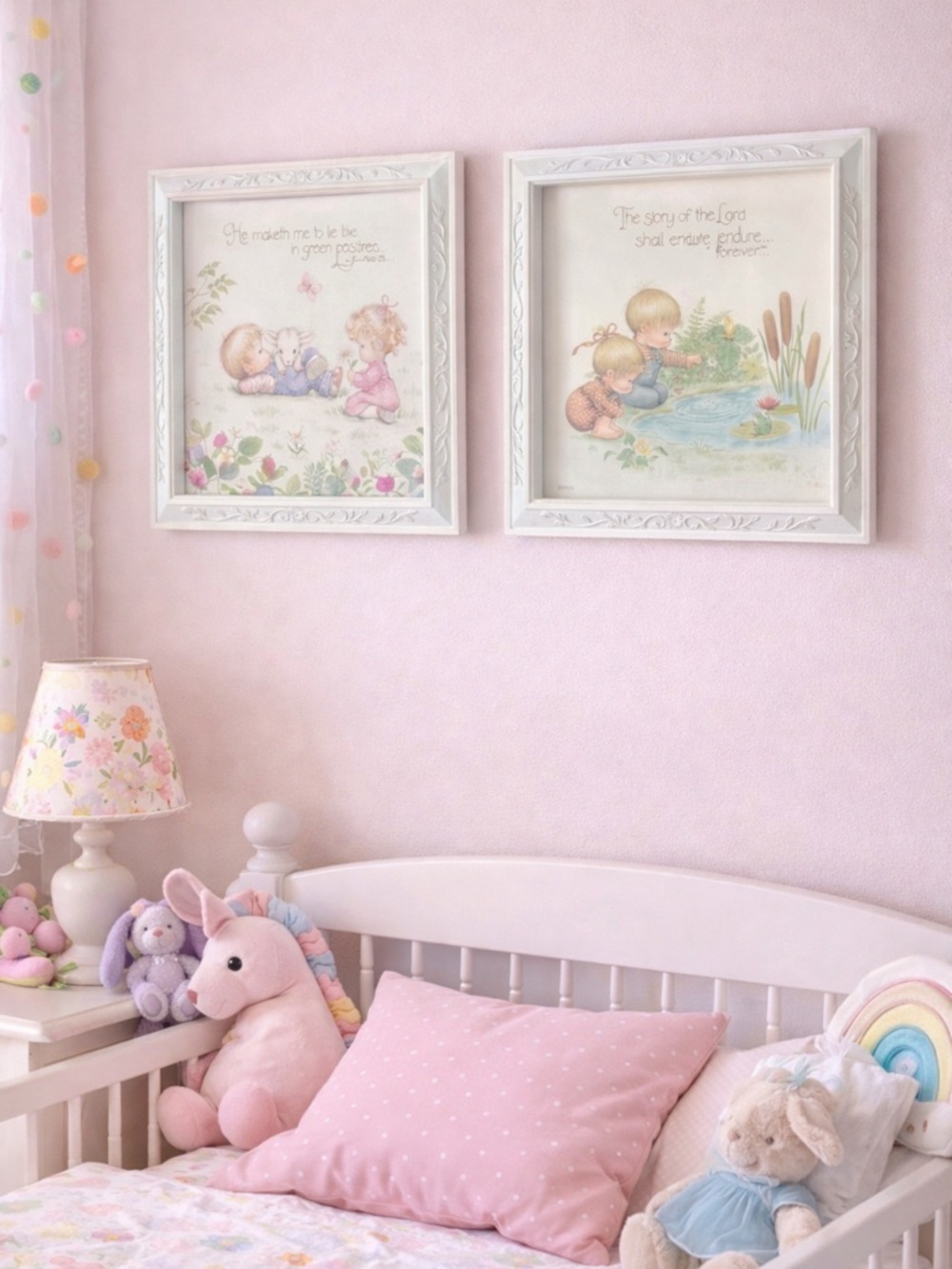 2 Framed Children's Wall Bible Verses Pictures